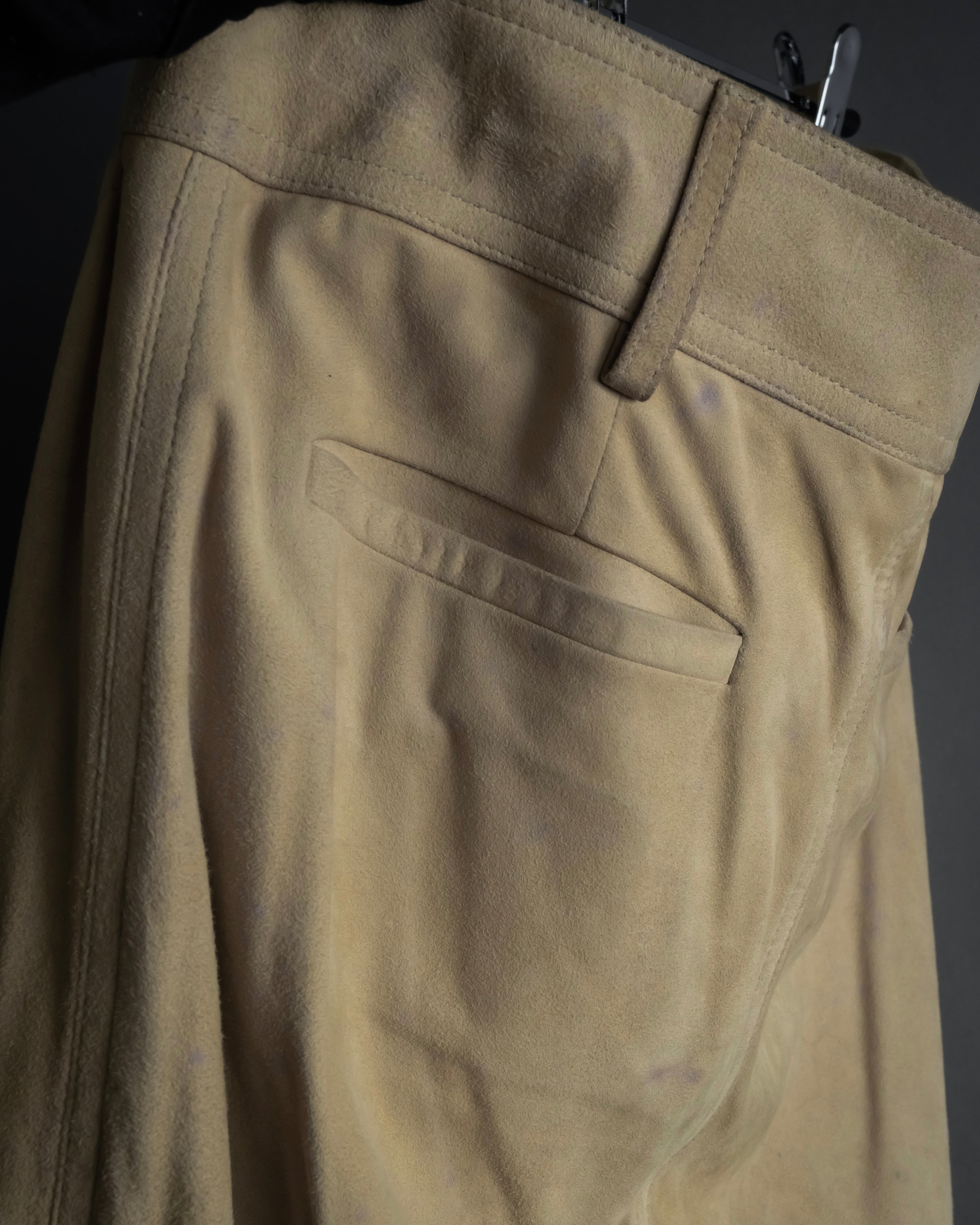 "GUCCI" Sand beige suede set up