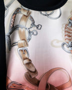 "COMME des GARCONS" Belt pattern docking design knit sew