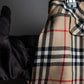 "BURBERRY" Nova check pattern box pleats mid length skirt