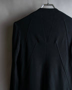 "HELMUT LANG" Zipper design sharp angle cutaway jacket