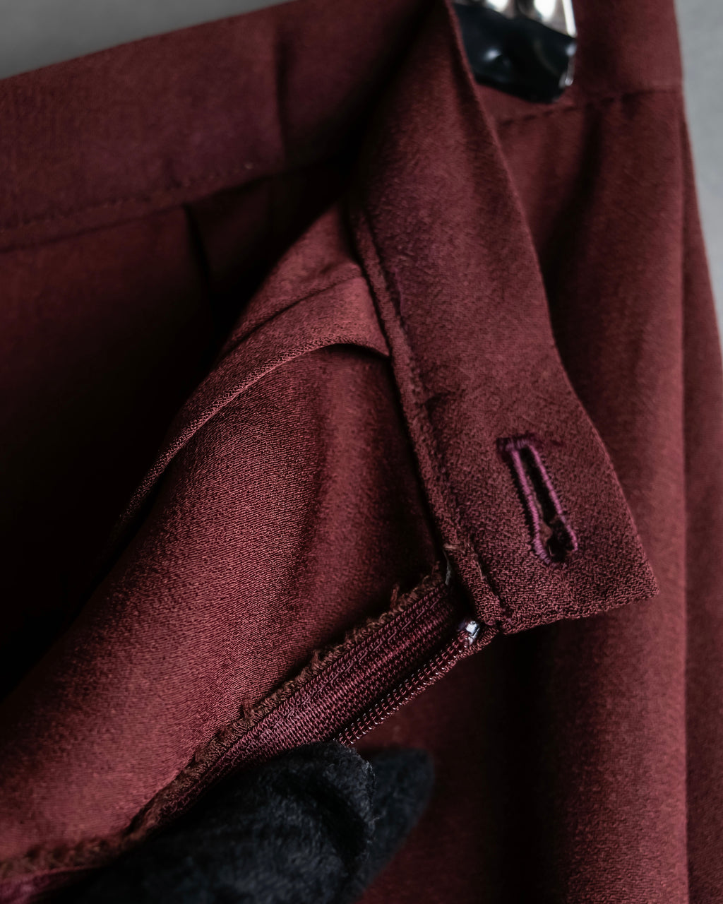 "JEAN PAUL GAULTIER" Beautiful drape burgundy wide slacks