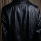 "PRADA" Oversized switched design leather tailored jacket