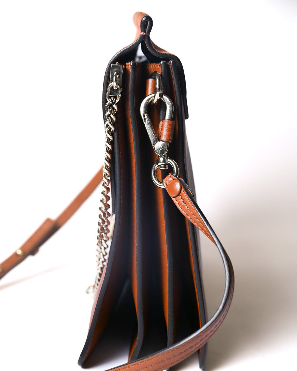 Chloe by Clare Waight Keller/ 2015 “Faye” Beautiful Suede Calf Skin Shoulder Bag Brown