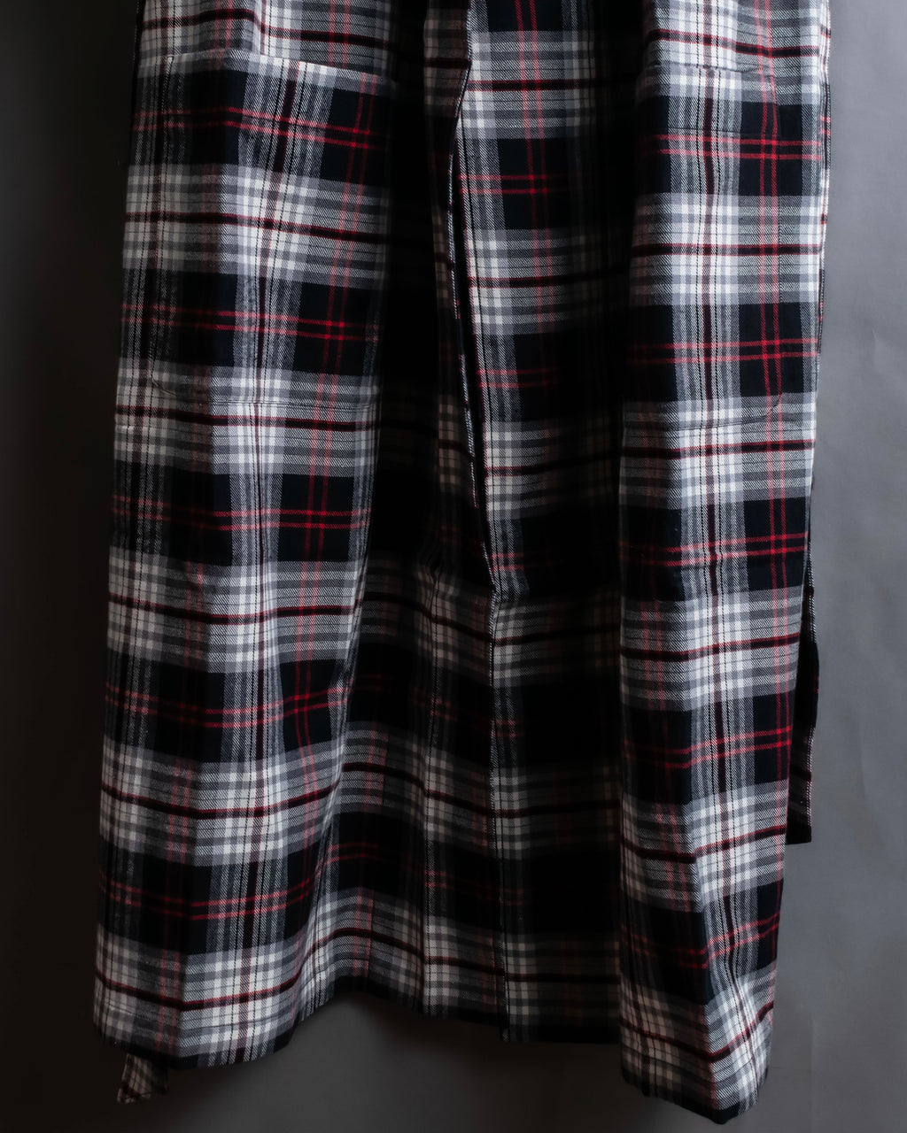 "POLO Ralph Lauren" Check pattern oversized belted gown coat