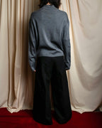 "JIL SANDER" Polo collar design wool knit pullover