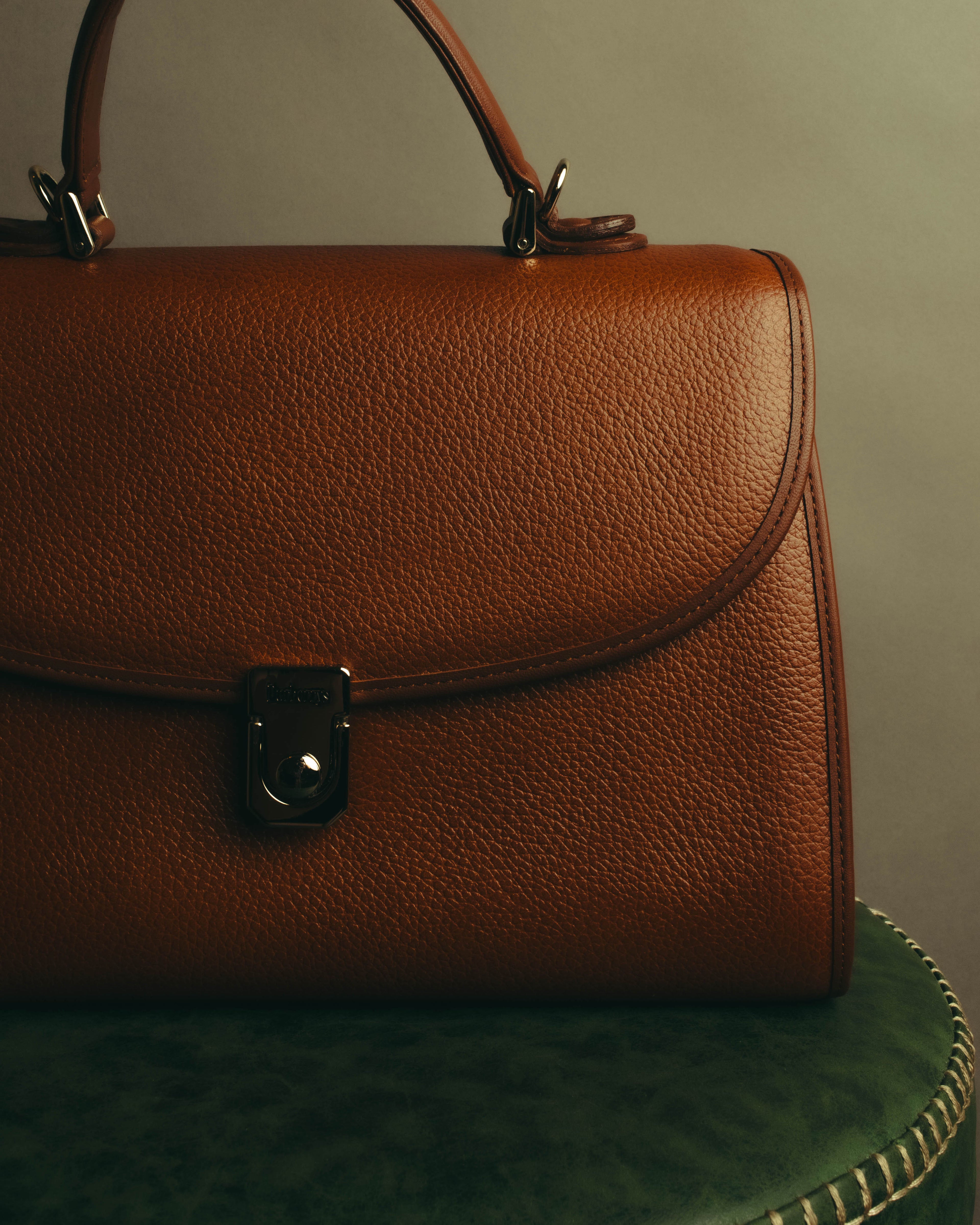 "Burberrys" 80's-90's Structured top handle handbag