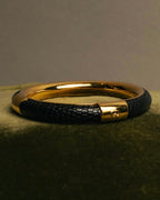 “GUCCI” 00's Python embossed hinged bangle