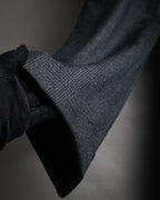 “CELINE” Post-2018 Glen check wool tailored trousers