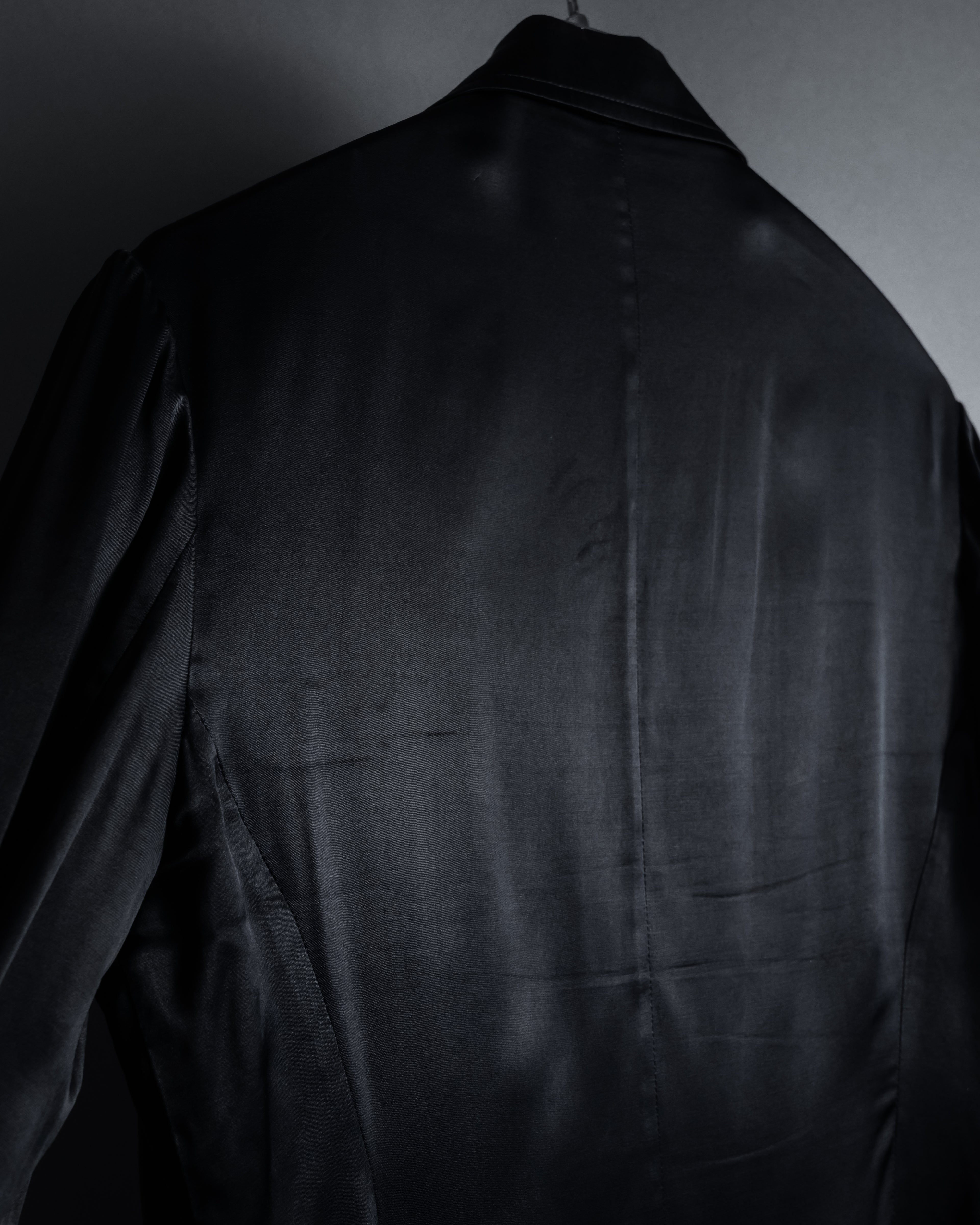 "Yohji Yamamoto +NOIR" 2005SS Rayon draping tailored jacket