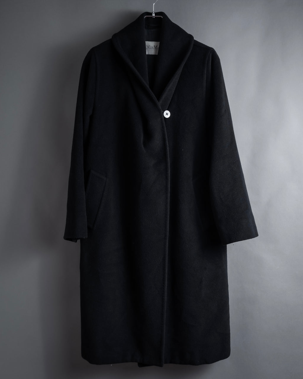"Max Mara" 90''s-00's Actress collar design long coat
