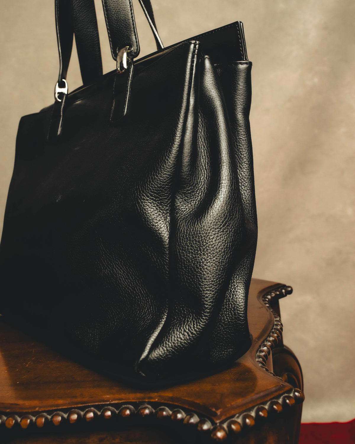 "LOEWE" 90's-00's Classic leather tote bag