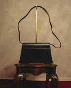 "Thierry Mugler" 80's-90's Architectural leather shoulder bag