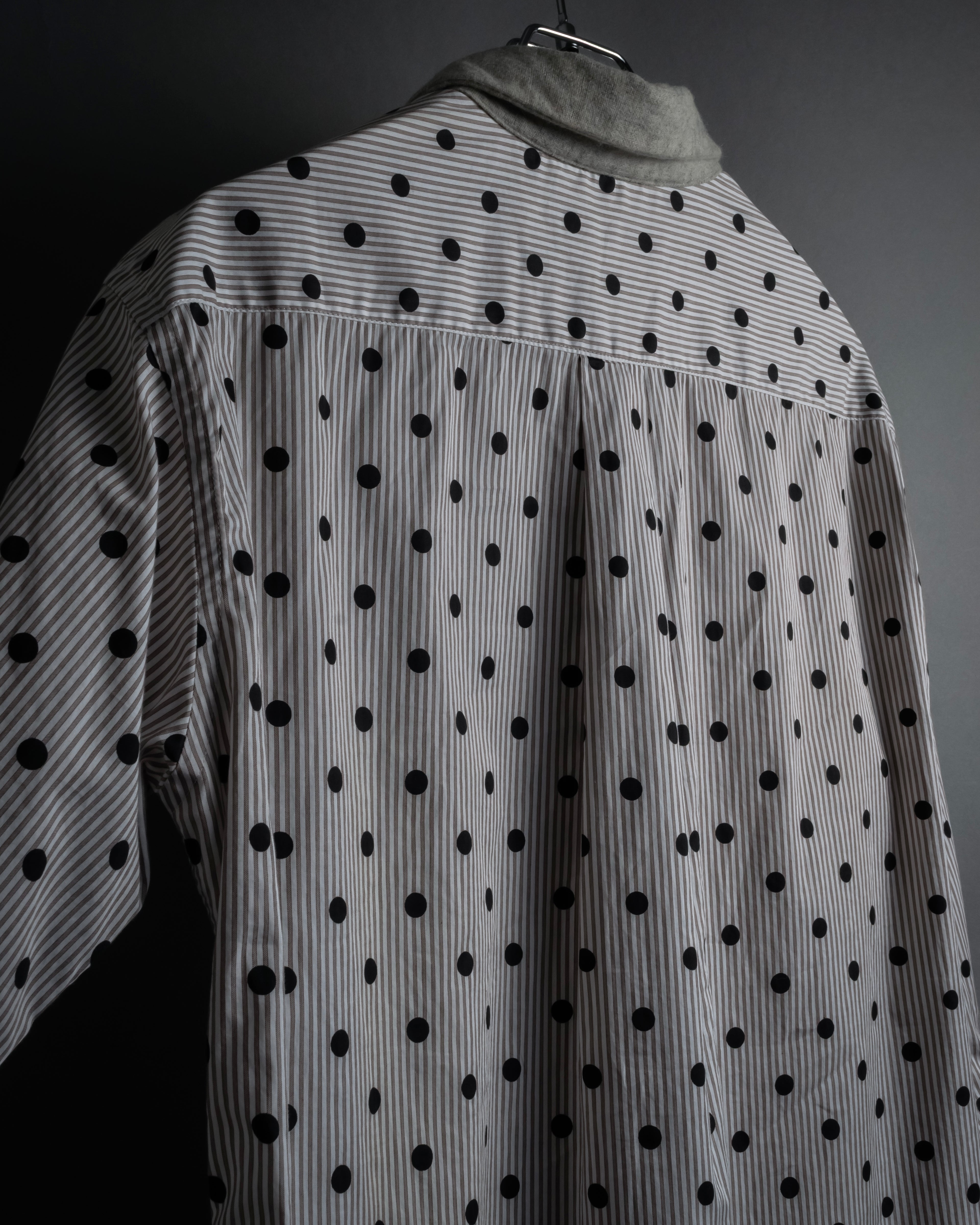 “COMME des GARÇONS HOMME DEUX” 17AW Polka dot stripe shirt