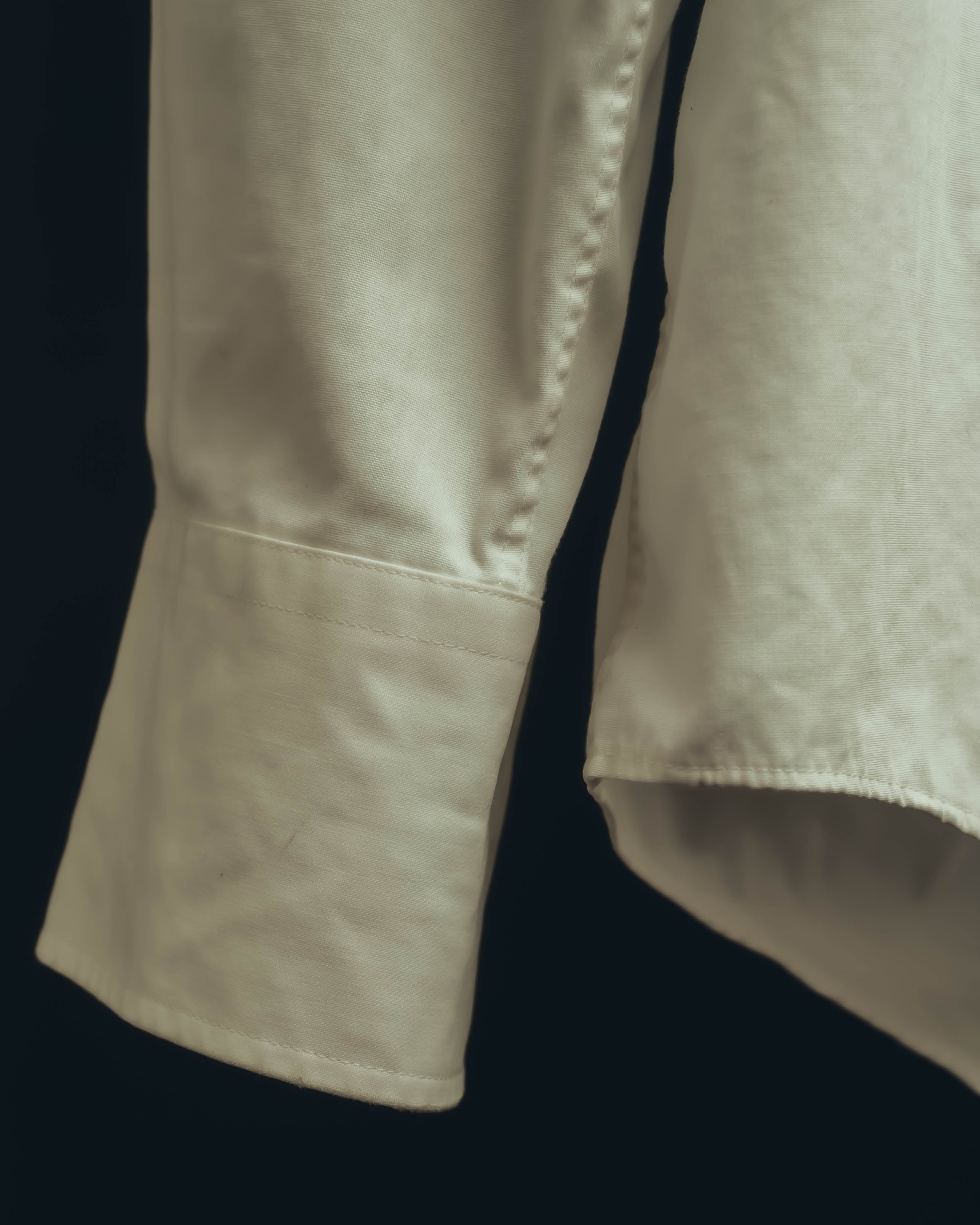 "Yves Saint Laurent" 80's-90's Classic off white dress shirt