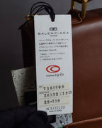 "BALENCIAGA" Water repellent flap square leather bag