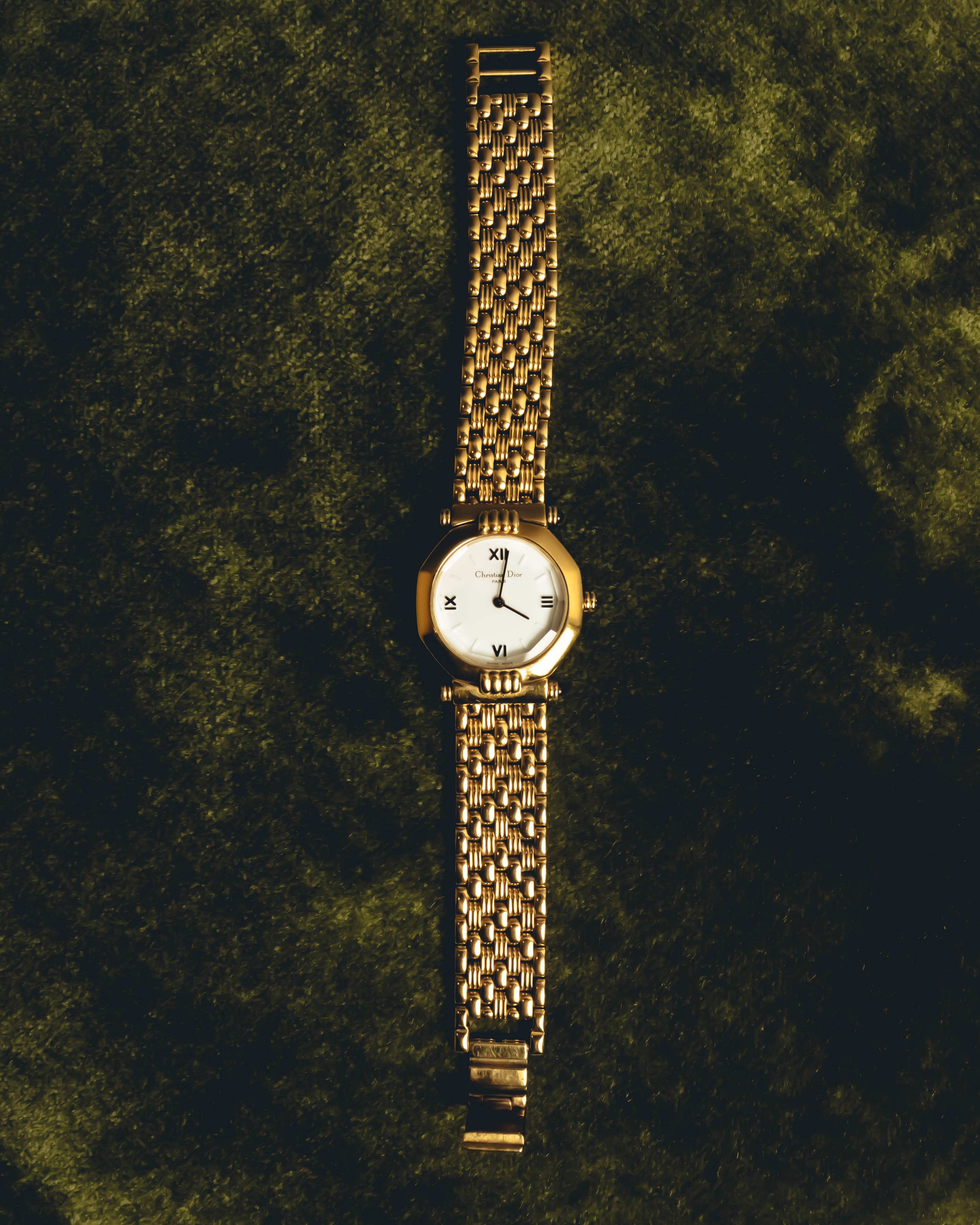 "Christian Dior" 80's-90's Gold plated wristwatch