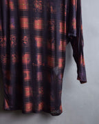"John Galliano" Layered oriental check pattern pullover