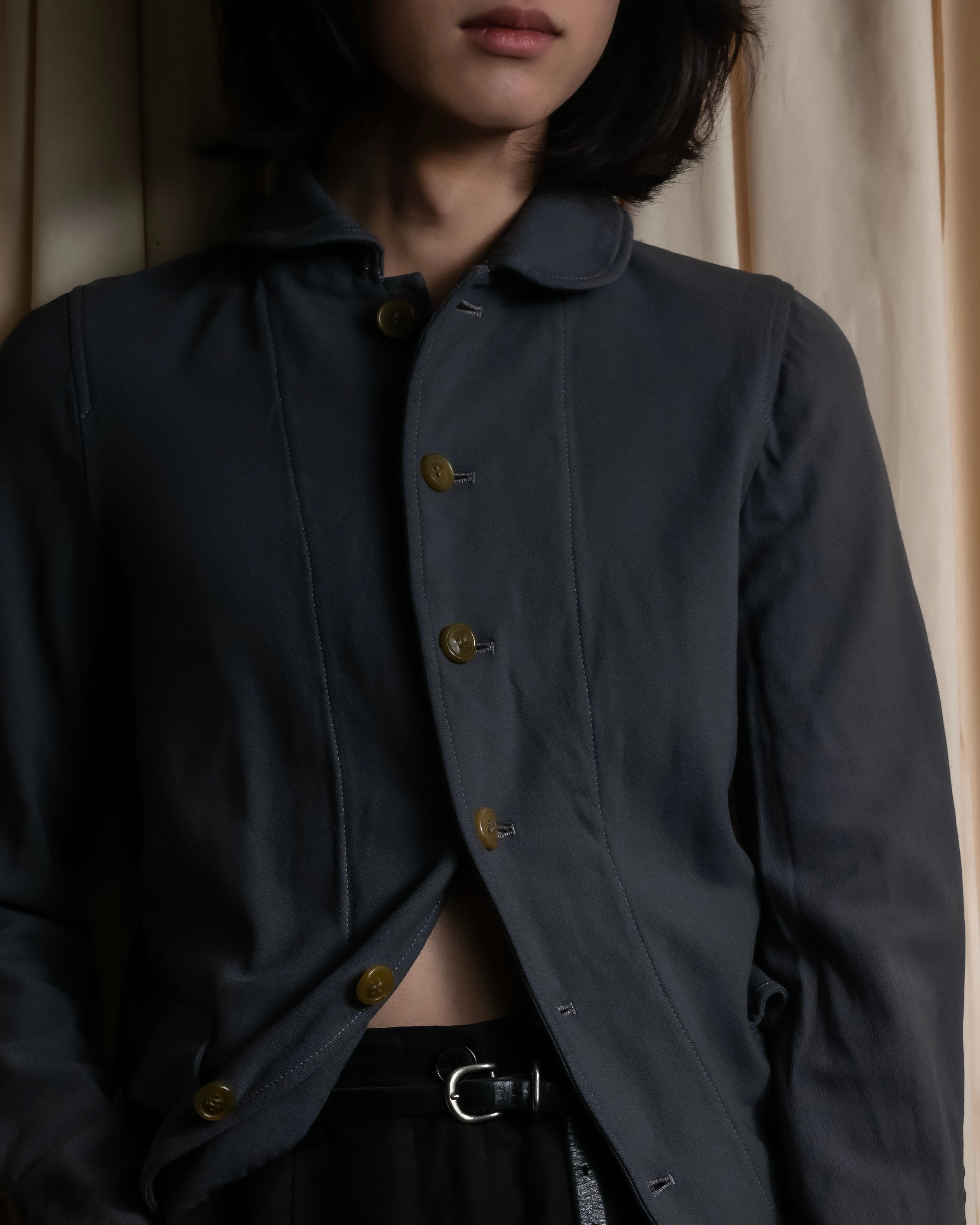 "COMME des GARCONS COMME des GARCONS" Stitchwork placket cut line coat