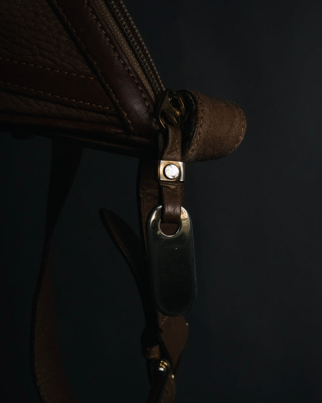 –SPECIAL– "GUCCI" 70’s pigskin horsebit piston hobo bag