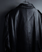 "DURBAN" Double zipper sheepskin leather coat