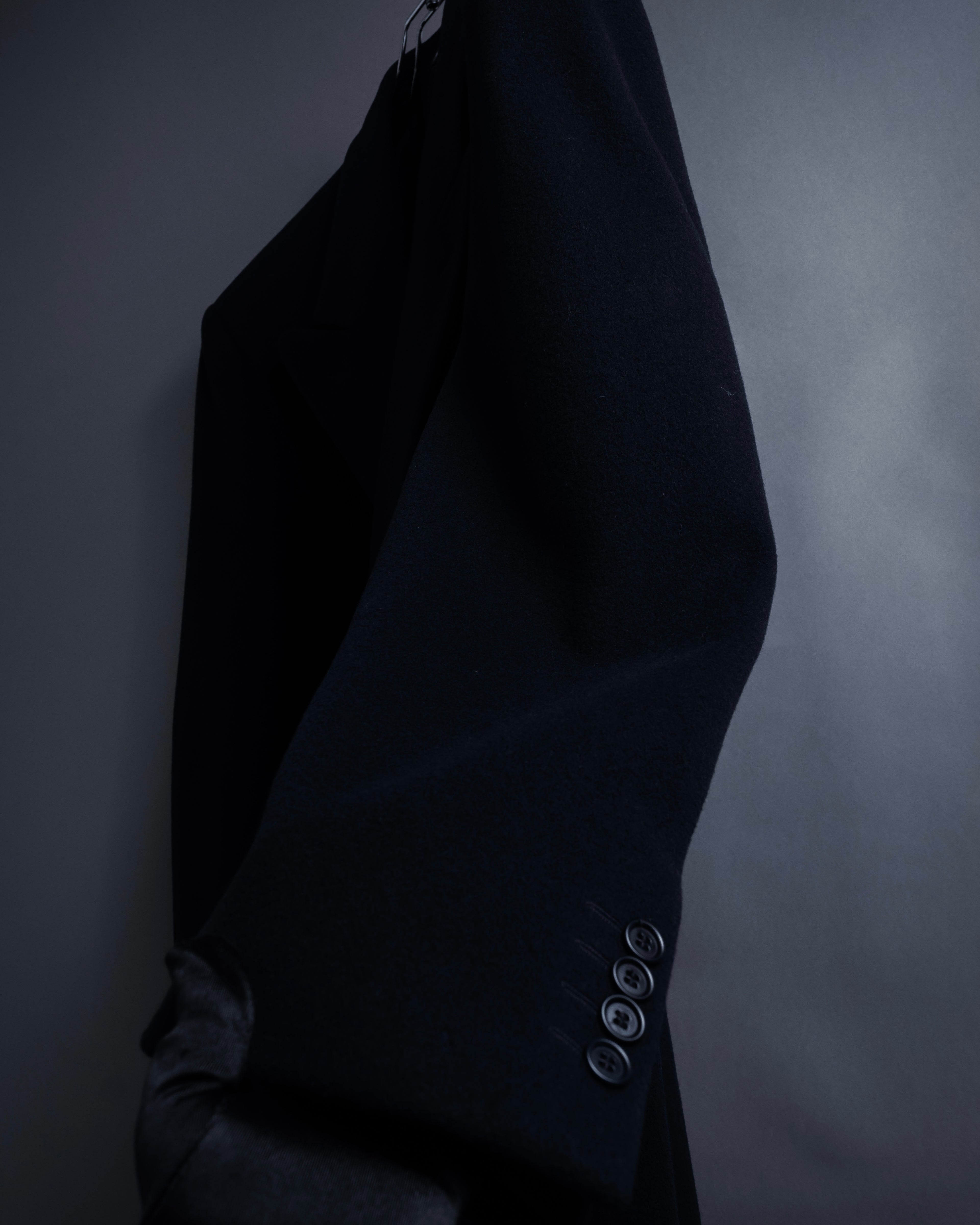 "STUDIO 0001 BY FERRE" Structured silhouette super long chester coat