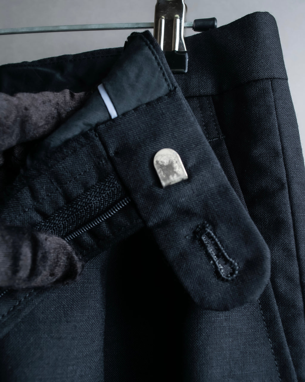 "Christian Dior" Mohair blend straight silhouette slacks