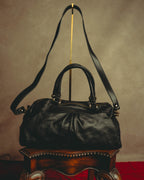 “RED VALENTINO” 2010’s lace bow leather two-way bag