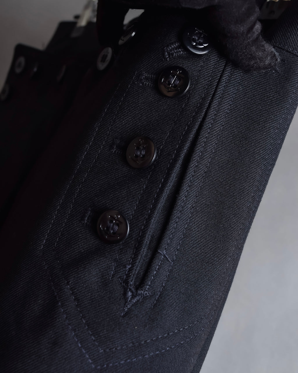 "US navy inspired lace back wide sailor pants"