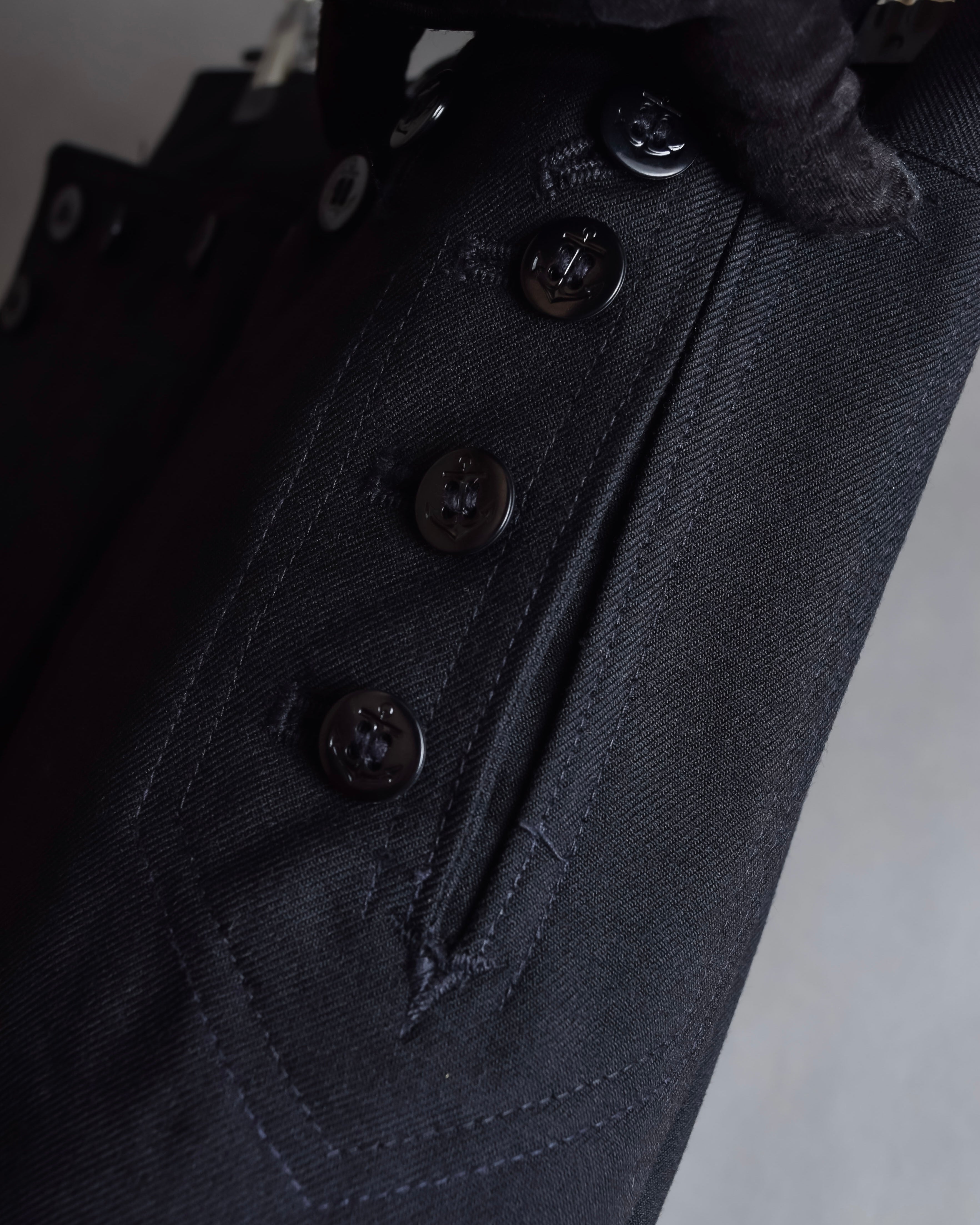 "US navy inspired lace back wide sailor pants"