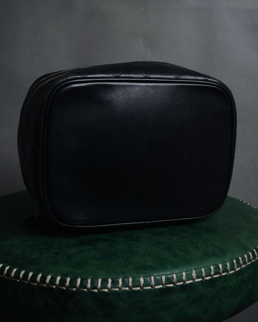 "CHANEL" 90’s Picot stitching lambskin vanity bag
