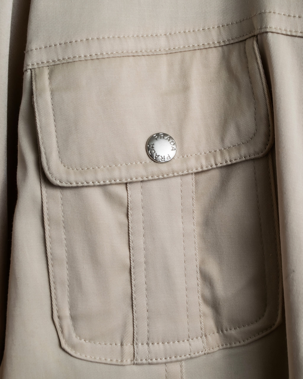 "PRADA" Military detail cotton jacket
