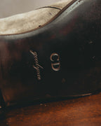 -SPECIAL- “Dior” 00’s Taupe suede square toe riding boots