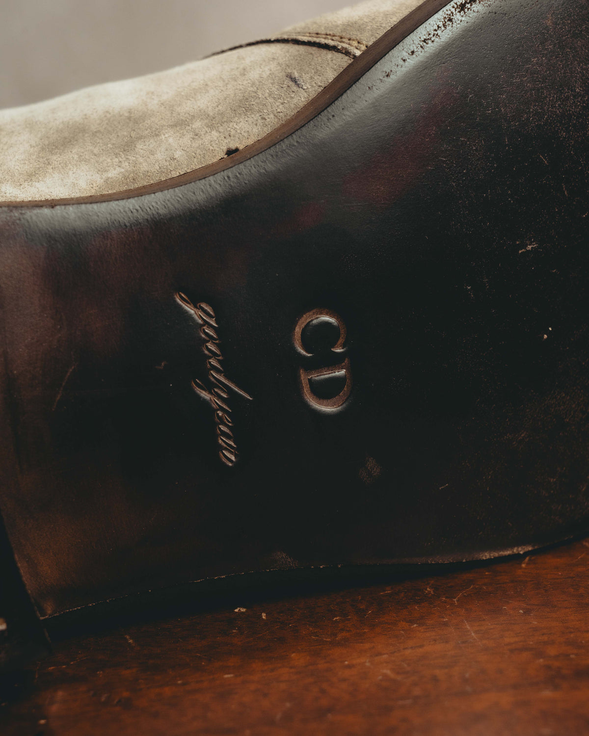 -SPECIAL- “Dior” 00’s Taupe suede square toe riding boots