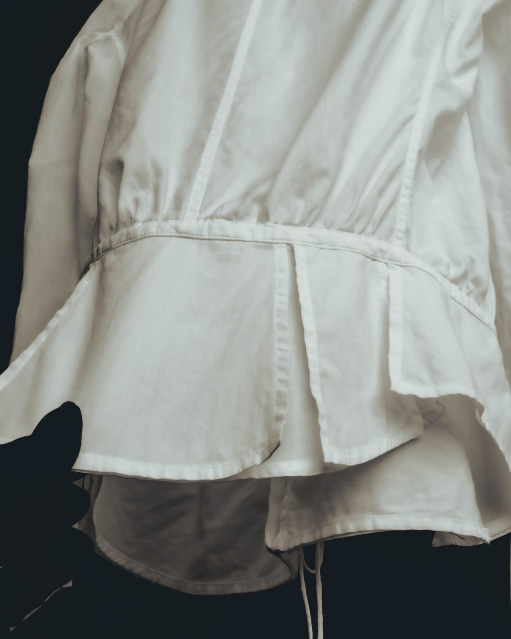 -SPECIAL- “YVES SAINT LAURENT” 70’s-90’s Ruffled high-neck blouse
