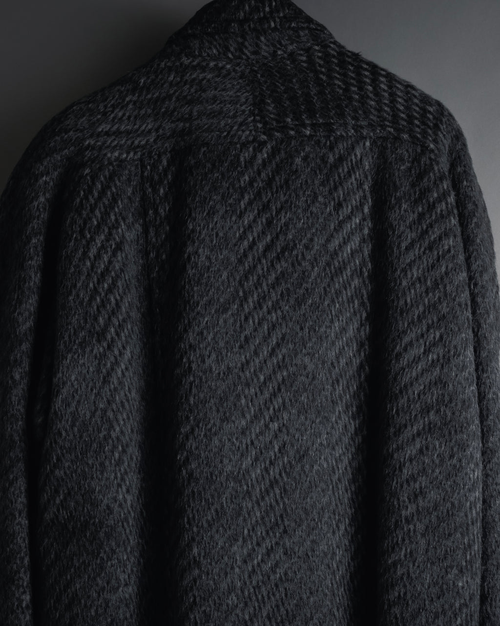 Abrigo de mezcla de mohair de doble botonadura de los años 90 de Christian Dior MONSIEUR