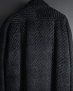 Abrigo de mezcla de mohair de doble botonadura de los años 90 de Christian Dior MONSIEUR