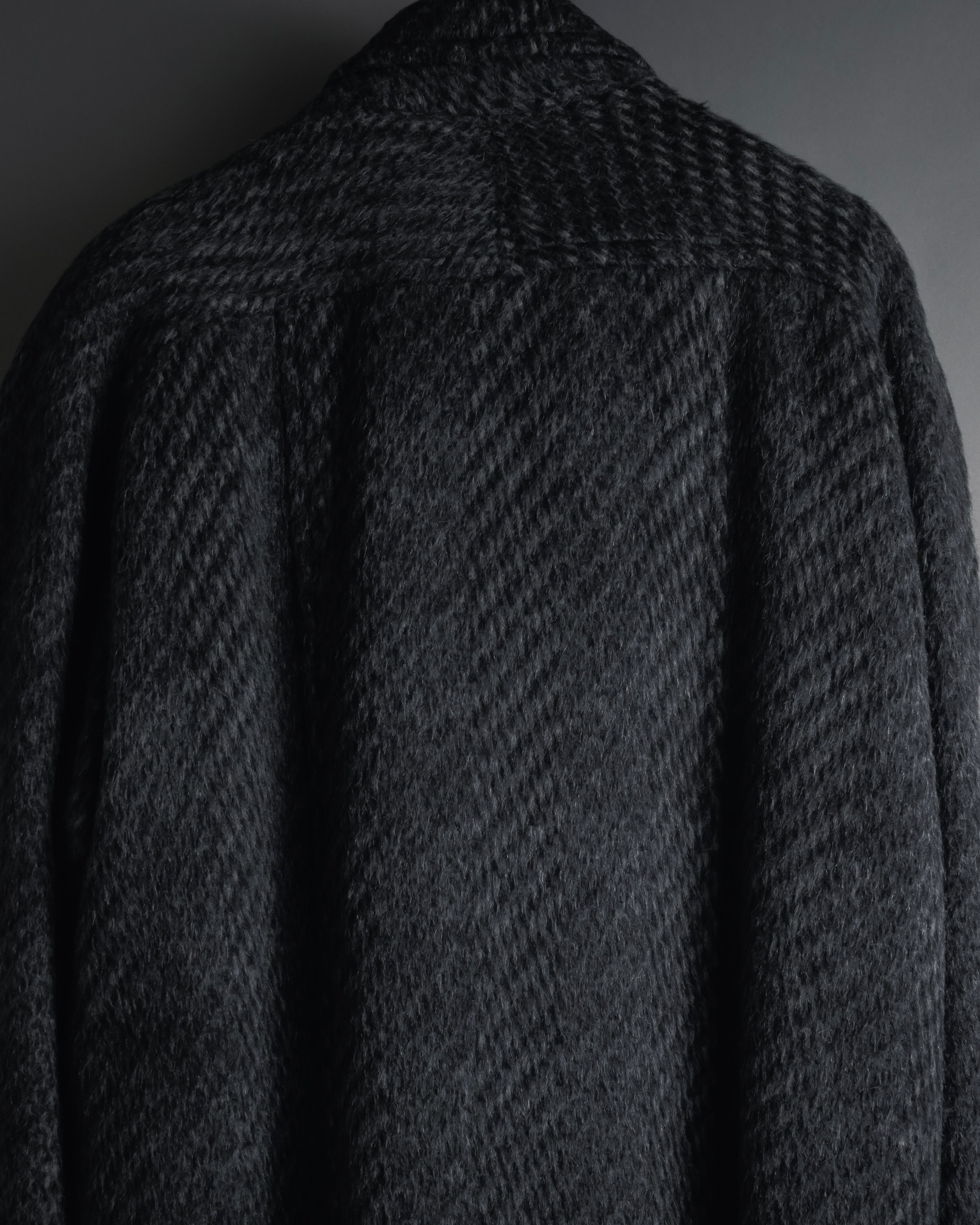 Abrigo de mezcla de mohair de doble botonadura de los años 90 de Christian Dior MONSIEUR