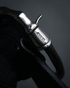 “GUCCI” 1996-2001 Horse leg leather belt