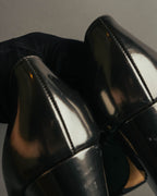 "Sergio Rossi" 00's-10's Glossy black leather high heel pumps