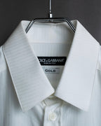 "DOLCE &amp; GABBANA" Shadow stripe pattern oversized shirt