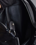 "Salvatore Ferragamo" Gancini motif design large leather shoulder bag