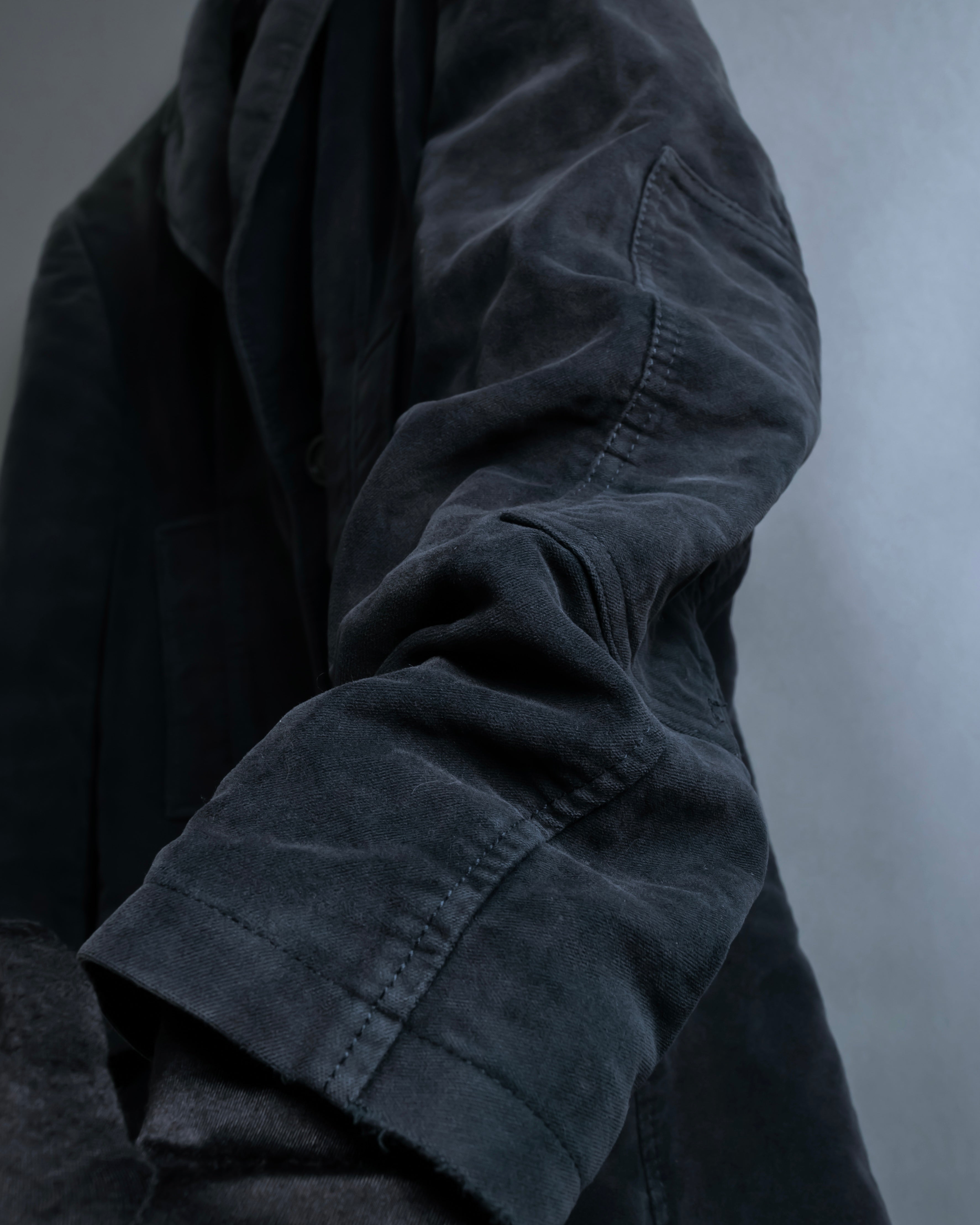 "BURBERRY" Garment dyed faded hunting design coat