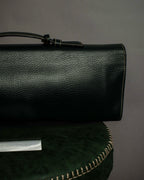 "E. MARINELLA Sottobraccio" Slide closure design 2way leather bag