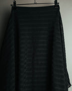 -SPECIAL- “Christian Dior“ 00’s-10’s Sheer ribbed asymmetric long skirt
