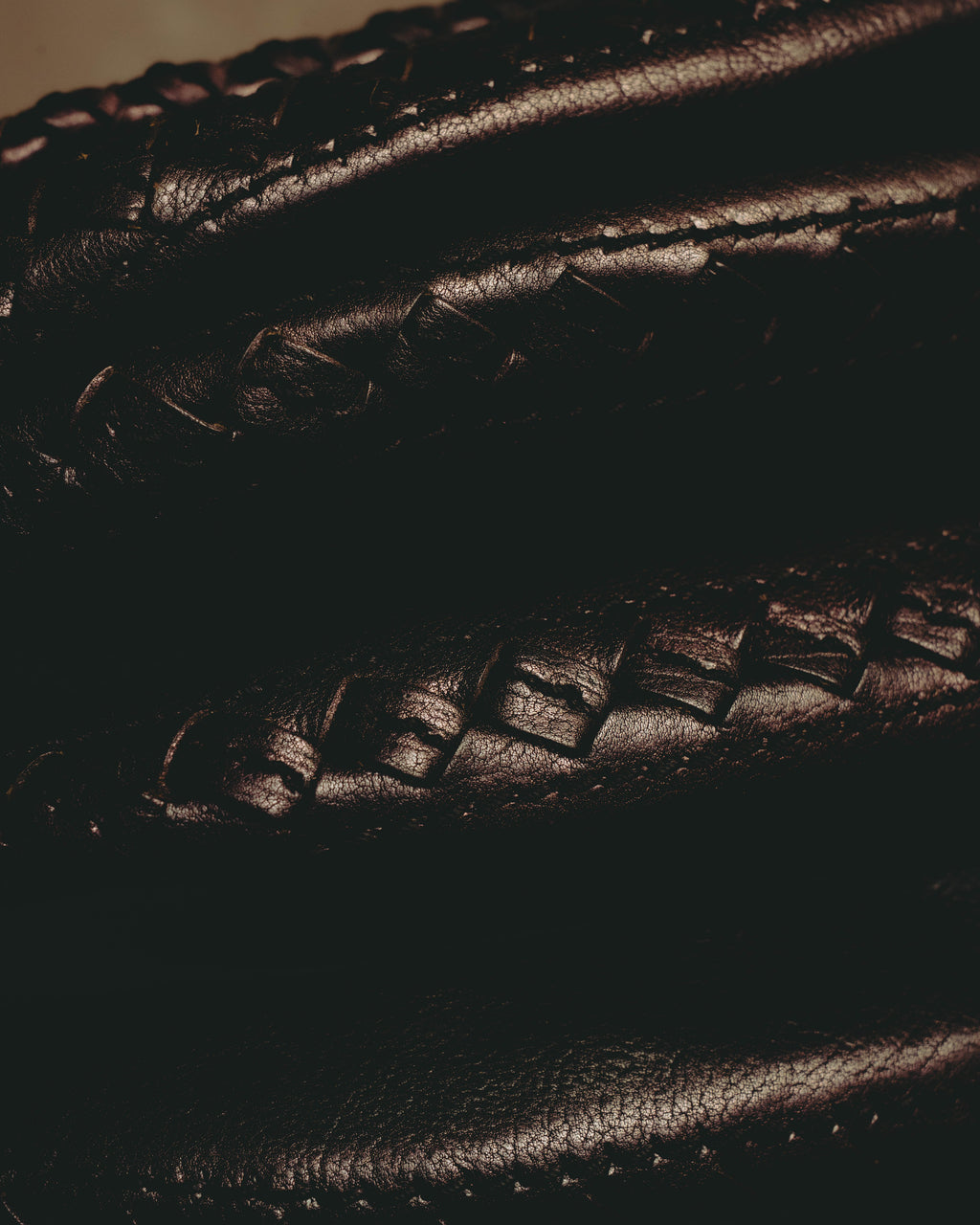 “BOTTEGA VENETA” 10’s Iridescent calfskin intrecciato trim crossbody bag