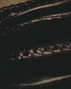 “BOTTEGA VENETA” 10’s Iridescent calfskin intrecciato trim crossbody bag