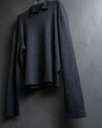 "JIL SANDER" Polo collar design wool knit pullover