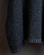 "DOLCE & GABBANA" Poncho silhouette waffle knit pullover