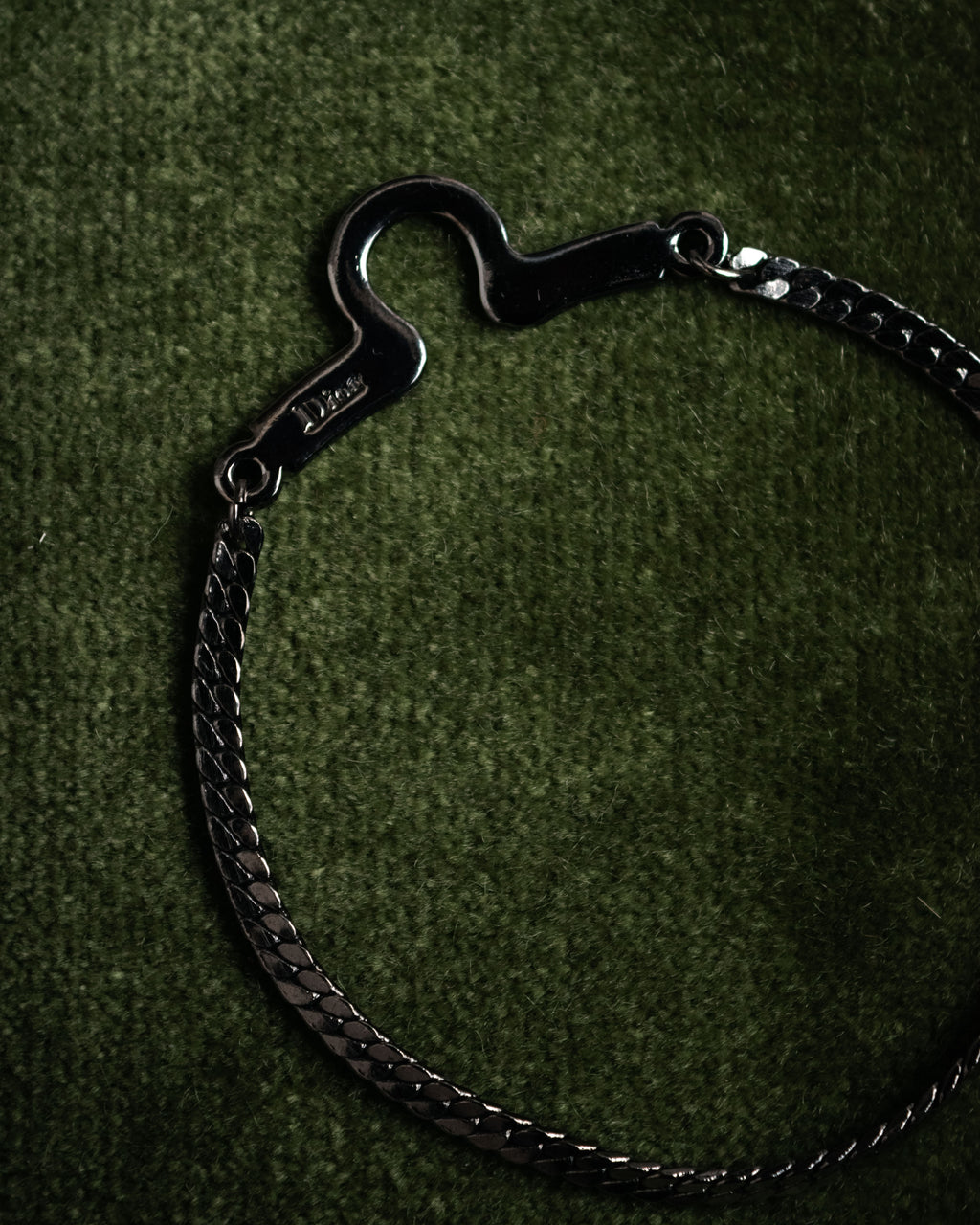 “Christian Dior” 70’s-80’s Horsebit motif chain bracelet
