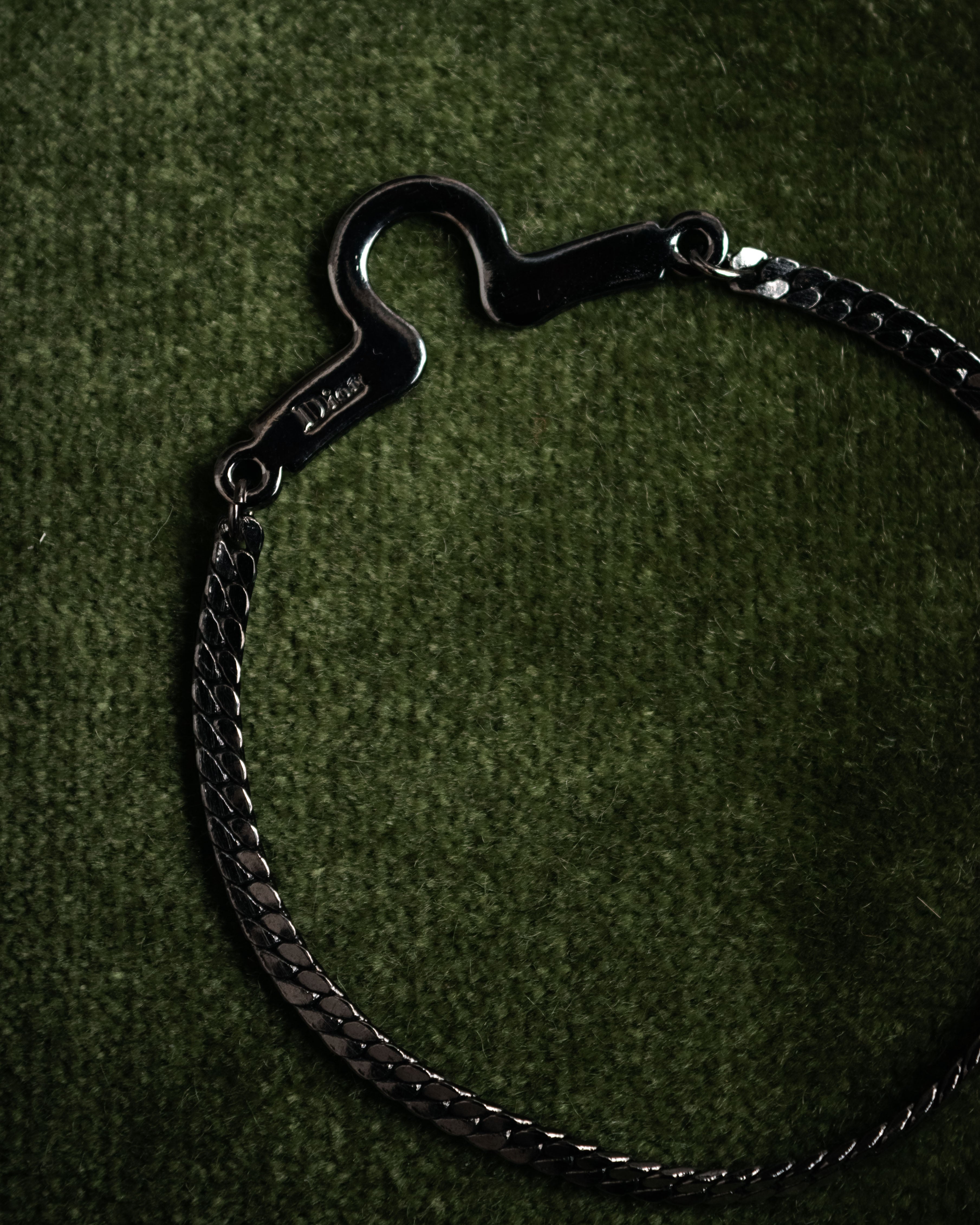 “Christian Dior” 70’s-80’s Horsebit motif chain bracelet